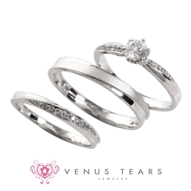【VENUS TEARS(ヴィーナスティアーズ)】《3本セット》｜0.3ctダイヤ込み価格｜【403】
