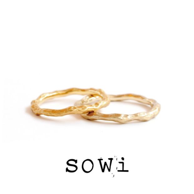 【TROA(トロア)】【代官山*sowi】”おと”から生まれたブライダルリング-ことこと（細）