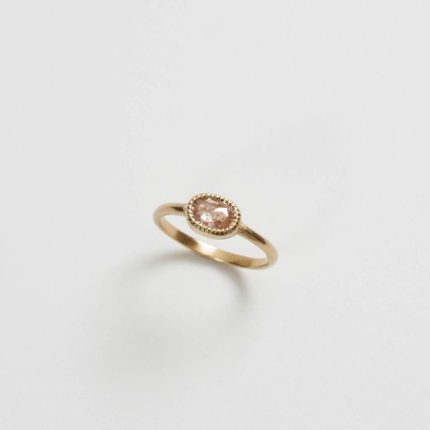 【TROA(トロア)】ローズカットダイヤモンドリング