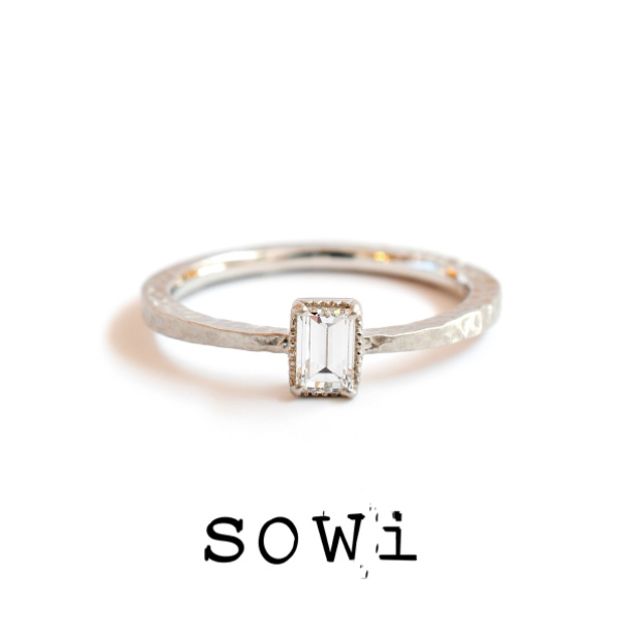 【TROA(トロア)】 【代官山*sowi】エンゲージリング・月の輝きの音～きりり～