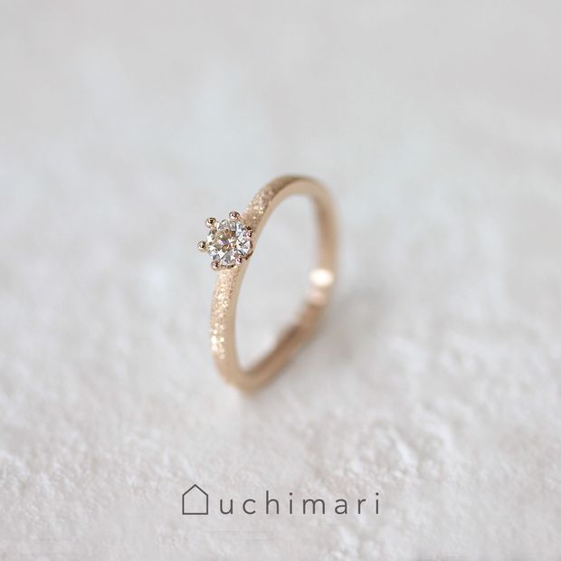 【uchimari(ウチマリ)】ミルククラウンの婚約指輪