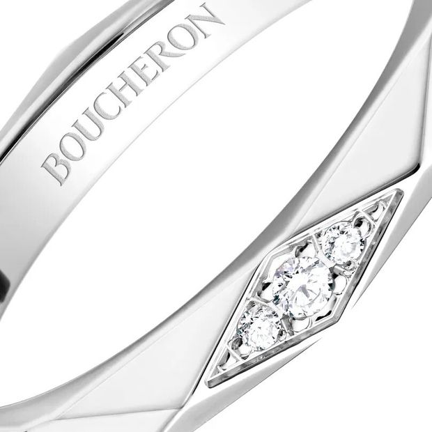 【JEWELRY OHASHI(ジュエリーオーハシ)】【ブシュロン】ファセット  3ダイヤモンド プラチナリング