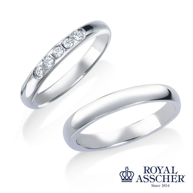 【JEWELRY OHASHI(ジュエリーオーハシ)】【ロイヤル・アッシャー】WRB071(ダイヤモンド5石タイプ)/WRA061