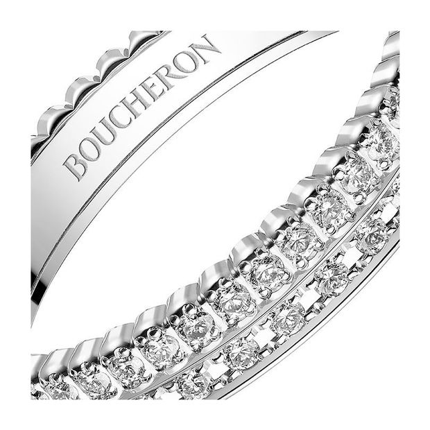 【JEWELRY OHASHI(ジュエリーオーハシ)】【ブシュロン】キャトルラディアントリング　ハーフ　フルパヴェ