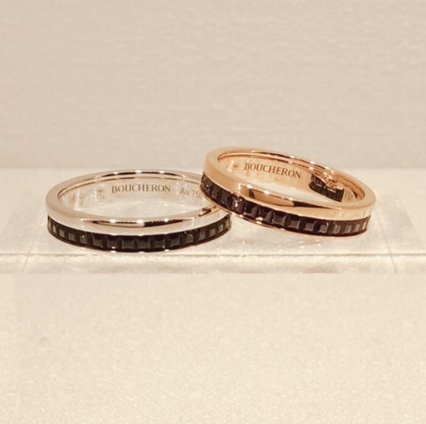 【JEWELRY OHASHI(ジュエリーオーハシ)】【ブシュロン】キャトルクラシック ハーフリング ブラウン