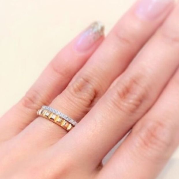 【JEWELRY OHASHI(ジュエリーオーハシ)】【ブシュロン】クルドパリ イエローゴールドリング ミディアム
