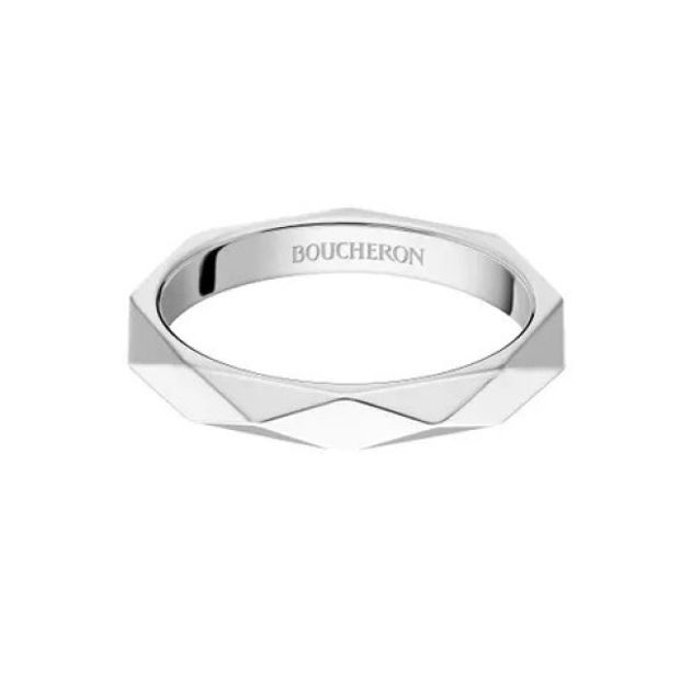 【JEWELRY OHASHI(ジュエリーオーハシ)】【ブシュロン】ファセット  プラチナ　ミディアムリング