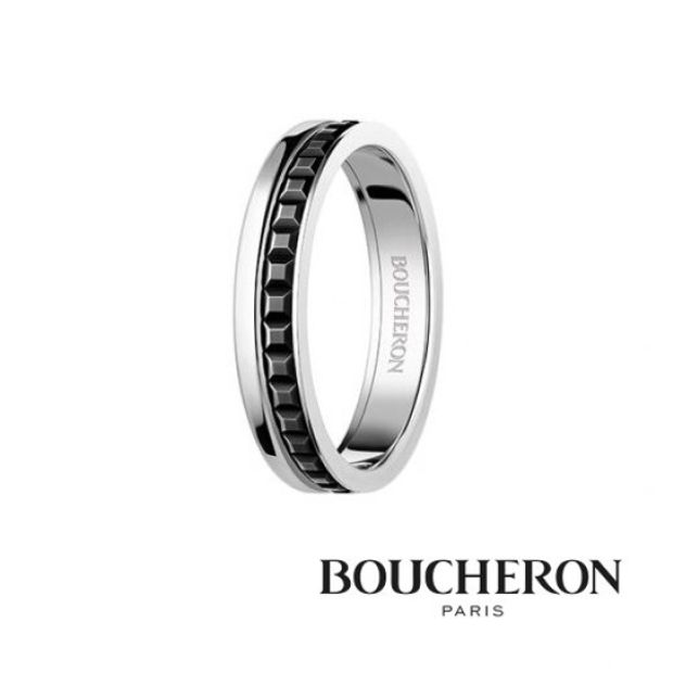 【JEWELRY OHASHI(ジュエリーオーハシ)】【ブシュロン】キャトル ブラック  ハーフリング