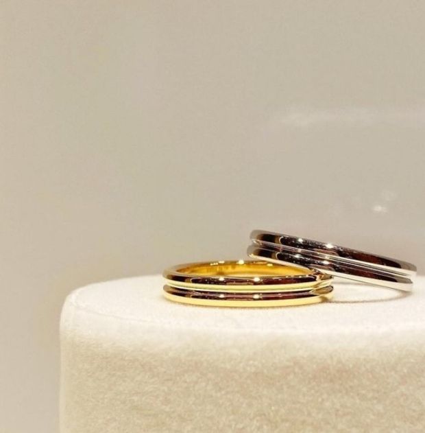 【JEWELRY OHASHI(ジュエリーオーハシ)】【ブシュロン】ゴドロン プラチナリング