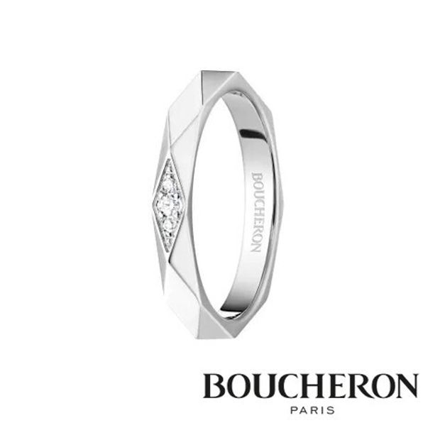 【JEWELRY OHASHI(ジュエリーオーハシ)】【ブシュロン】ファセット  3ダイヤモンド プラチナリング