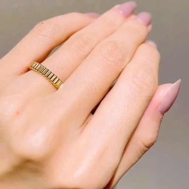 【JEWELRY OHASHI(ジュエリーオーハシ)】【ブシュロン】グログラン イエローゴールド　リング