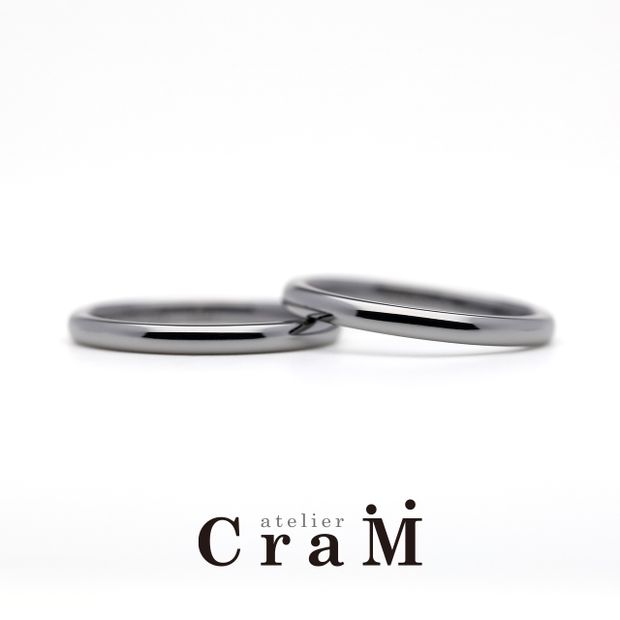 【atelier CraM(アトリエ クラム)】タンタルの甲丸リング｜金属アレルギー対応素材
