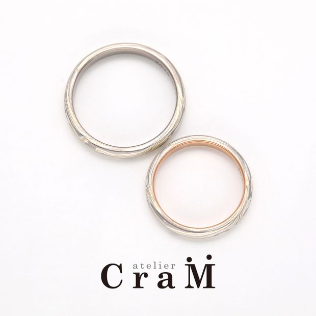 【atelier CraM(アトリエ クラム)】Marque（マルク）｜杢目金のマリッジリング