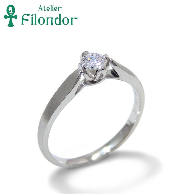 【アトリエフィロンドール】【アトリエ・フィロンドール】HISTOIRE シルクラインマット仕上げがしっとり輝くシンプルリング Lucas -リュカ-