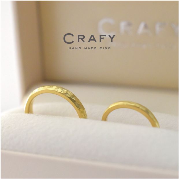 【CRAFY(クラフィ)】【ふたりで手作り】永く身につけたい！お洋服とのコーデも楽しい結婚&婚約セットリング