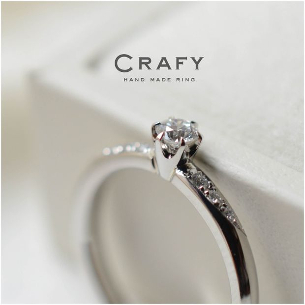 【CRAFY(クラフィ)】【手作りで想いを込める】まるで天の川のようなダイヤ輝く手作り婚約指輪
