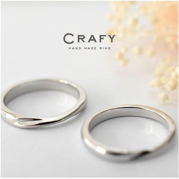 【CRAFY(クラフィ)】【ふたりで手作り】記念月の宝石付き！婚約指輪と結婚指輪のセットリング 