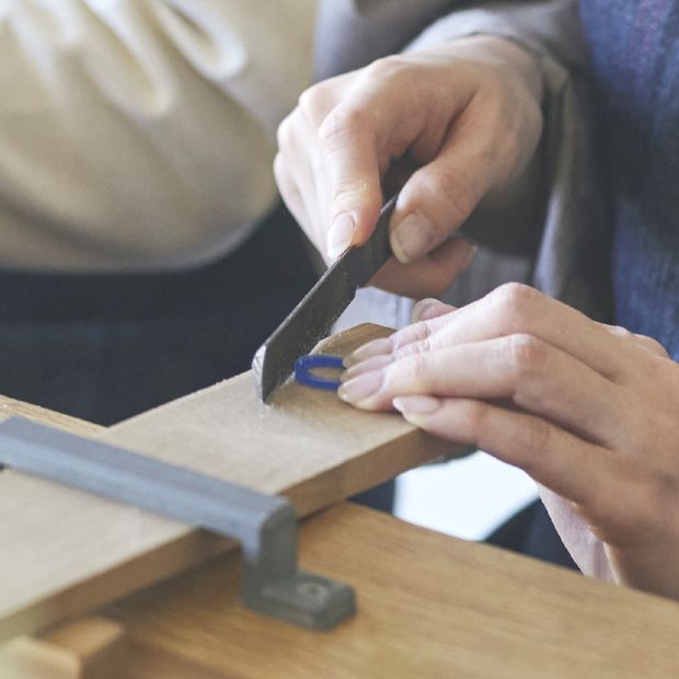 【CRAFY(クラフィ)】【ふたりで手作り】プラチナ&times;シャンパンゴールドの槌目リング