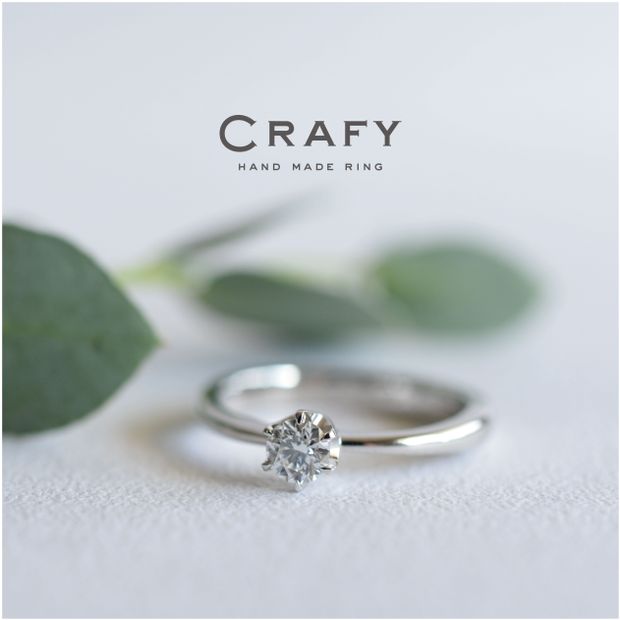 【CRAFY(クラフィ)】【ふたりで手作り】誕生石6石無料付き！婚約指輪と結婚指輪の幅広リング