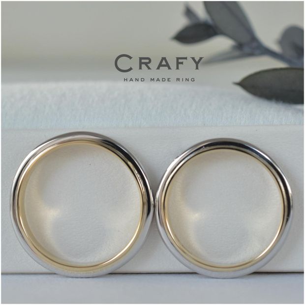 【CRAFY(クラフィ)】【ふたりで手作り】イエロー&times;プラチナの内外コンビネーション