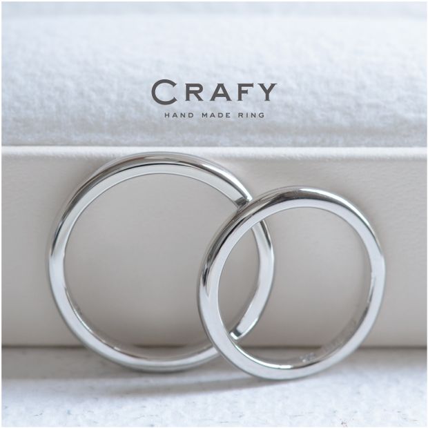【CRAFY(クラフィ)】【ふたりで手作り】当日持ち帰りOK！王道プラチナの手作り結婚指輪