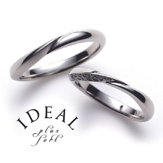 【IDEAL Plus fort(アイデアルプリュフォール)】LUMINEUX～plus fortシリーズ～【鍛造製法の結婚指輪】