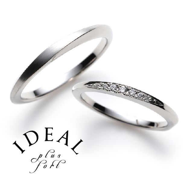 【IDEAL Plus fort(アイデアルプリュフォール)】SCINTILLER～plus fortシリーズ～【鍛造製法の結婚指輪】