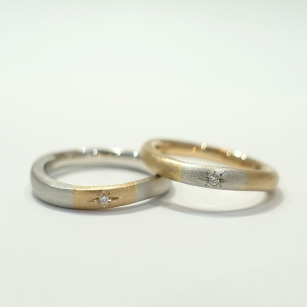 【Smith(工房スミス)】【隠れ家工房でつくる】2色の色を楽しめるコンビネーションリング