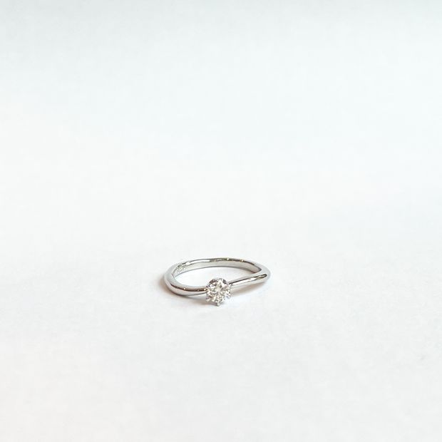 【Smith(工房スミス)】【隠れ家工房でつくる】緩やかウェーブでシンプルを意識したエンゲージリング