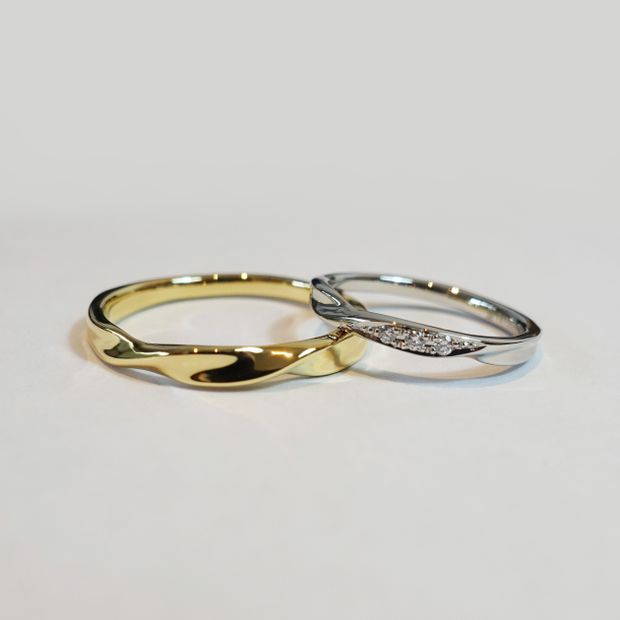 【Smith(工房スミス)】【隠れ家工房でつくる】トップに捻りラインがワンポイント・ツイストリング