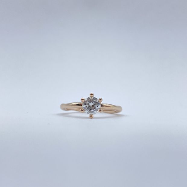 【Smith(工房スミス)】【隠れ家工房でつくる】柔らかさ感じる雲をイメージしたエンゲージリング