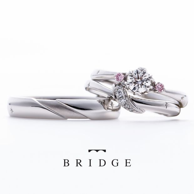 【BRIDGE ANTWERP BRILLIANT GALLERY(ブリッジ・アントワープ・ブリリアント・ギャラリー)】Spring Primrose (Marriage Ring) スプリング プリムローズ 春の足音