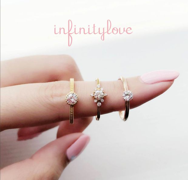 【BRIDGE ANTWERP BRILLIANT GALLERY(ブリッジ・アントワープ・ブリリアント・ギャラリー)】ひまわりの花がモチーフのオシャレでかわいい婚約指輪　sunny サニー　葵