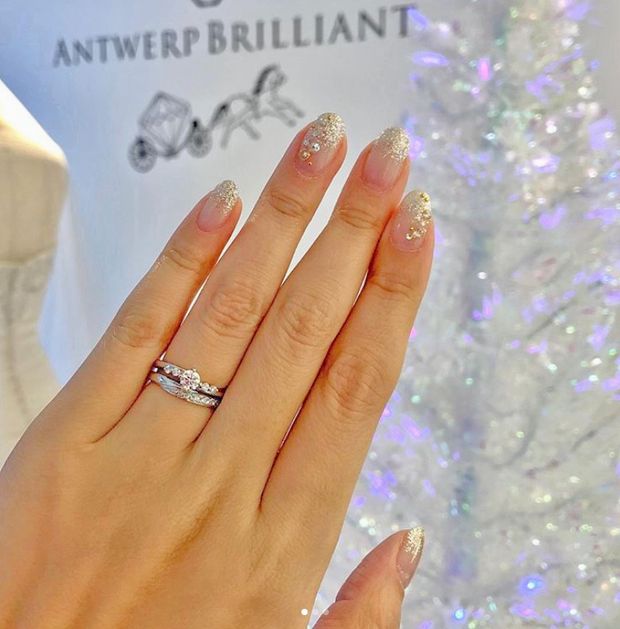 【BRIDGE ANTWERP BRILLIANT GALLERY(ブリッジ・アントワープ・ブリリアント・ギャラリー)】Spica 4 side melee Diamond Line Ring Set &rdquo;スピカ&rdquo; 4 サイド メレー ダイヤモンド ライン リング セット