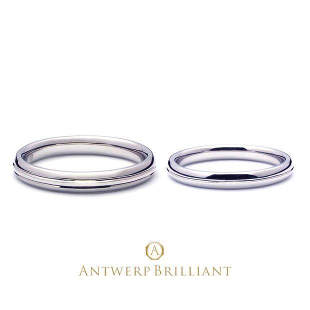 【BRIDGE ANTWERP BRILLIANT GALLERY(ブリッジ・アントワープ・ブリリアント・ギャラリー)】Custom Ring &ldquo;Double Line & Single Line&rdquo;2.5ｍｍ＆2ｍｍ カスタムリング　ダブルライン、シングルライン　2.5ｍｍ＆2ｍｍ