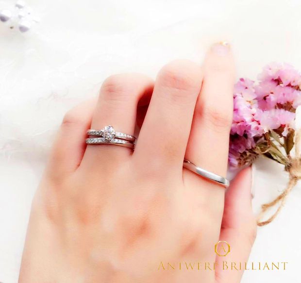 【BRIDGE ANTWERP BRILLIANT GALLERY(ブリッジ・アントワープ・ブリリアント・ギャラリー)】&rdquo;Vega&rdquo; Wedding Band Ring &rdquo;べガ&rdquo; ウエディングバンド リング