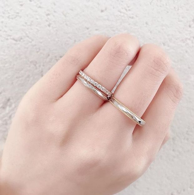 【BRIDGE ANTWERP BRILLIANT GALLERY(ブリッジ・アントワープ・ブリリアント・ギャラリー)】アンティーク調のミルグレイン＆伝統的なアーガイルカットのコンビネーションterra cotta テラコッタ　煉瓦 