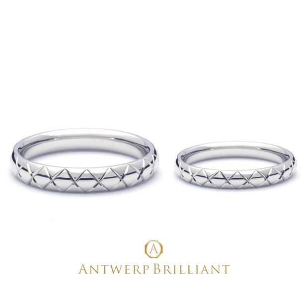 【BRIDGE ANTWERP BRILLIANT GALLERY(ブリッジ・アントワープ・ブリリアント・ギャラリー)】Custom Ring &ldquo;Double Line & Single Line&rdquo;2.5ｍｍ＆2ｍｍ カスタムリング　ダブルライン、シングルライン　2.5ｍｍ＆2ｍｍ