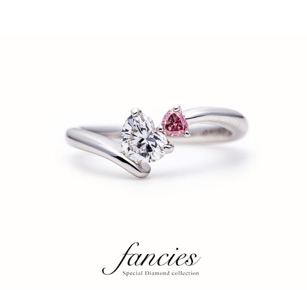 【BRIDGE ANTWERP BRILLIANT GALLERY(ブリッジ・アントワープ・ブリリアント・ギャラリー)】Double Heart ENGAGEMENT RING （SIMONI） ダブル ハート エンゲージリング　（シモニ）