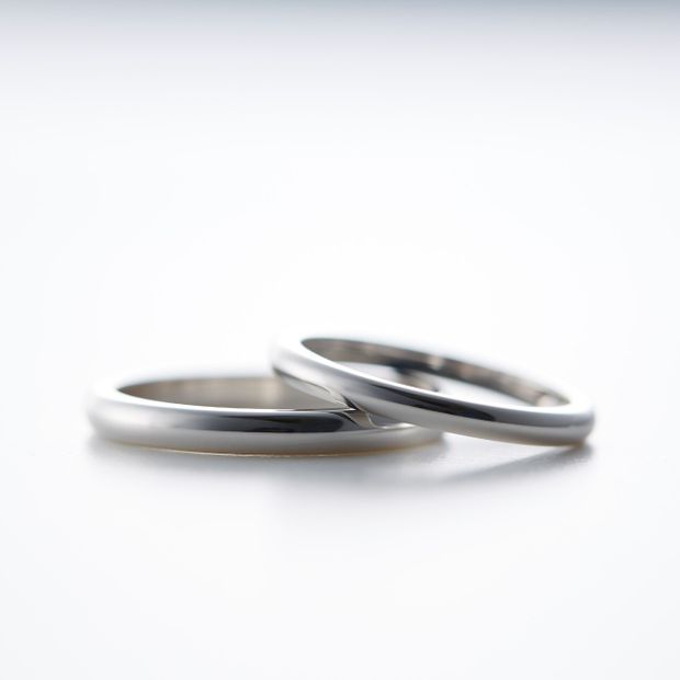 【鶴(mikoto)】【18MA-005】シンプルでありながらも美しい丸みを帯びた甲丸の結婚指輪