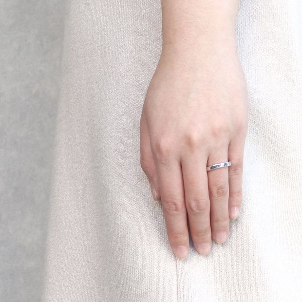 【鶴(mikoto)】【18MA-017】ゆるやかなU字カーブのシンプルな結婚指輪