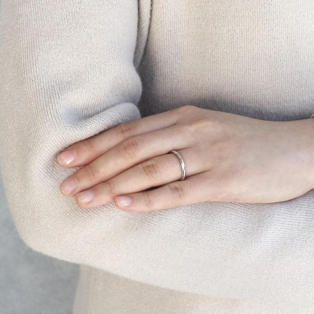 【鶴(mikoto)】【18MA-005】シンプルでありながらも美しい丸みを帯びた甲丸の結婚指輪