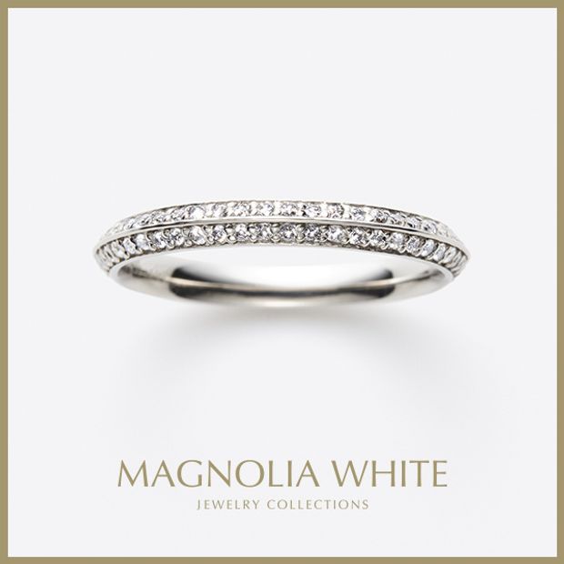 【MAGNOLIA WHITE JEWELRY(マグノリアホワイトジュエリー)】MAGNOLIA ETERNAL PAVÉ BAND RING
