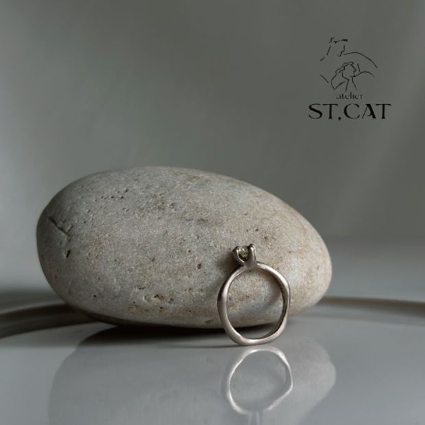 【atelier ST, CAT(アトリエ エスティーキャット)】普段使いしたいダイヤモンド【オーダー婚約指輪】Engagement Ring 4ツ爪