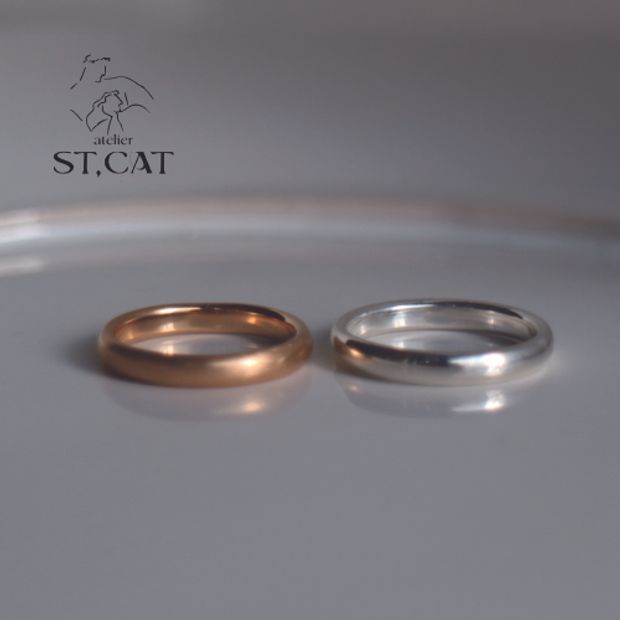【atelier ST, CAT(アトリエ エスティーキャット)】機能性とモダンな洗練を兼ね備えた存在感【オーダー結婚指輪】Rohe
