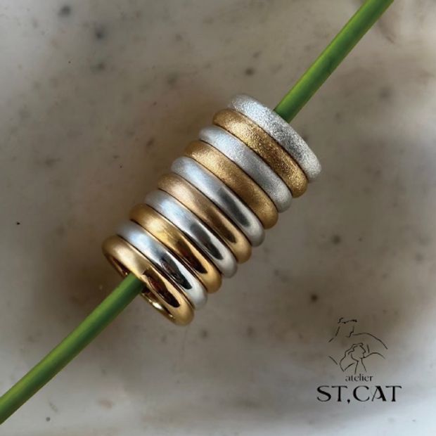 【atelier ST, CAT(アトリエ エスティーキャット)】磨き仕上げ/マット仕上げ【オーダー結婚指輪/婚約指輪】