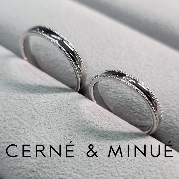 【CERN&Eacute;＆MINU&Eacute; by BIJOUPIKO(セルネとミヌエ バイ ビジュピコ)】手作り結婚指輪（Pt950／鏡面）~ 経験豊富な職人がマンツーマンでサポート ~