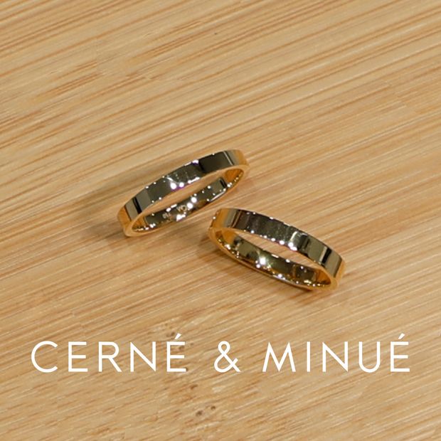 【CERN&Eacute;＆MINU&Eacute; by BIJOUPIKO(セルネとミヌエ バイ ビジュピコ)】手作り結婚指輪（K18YG）~ 経験豊富な職人がマンツーマンでサポート ~