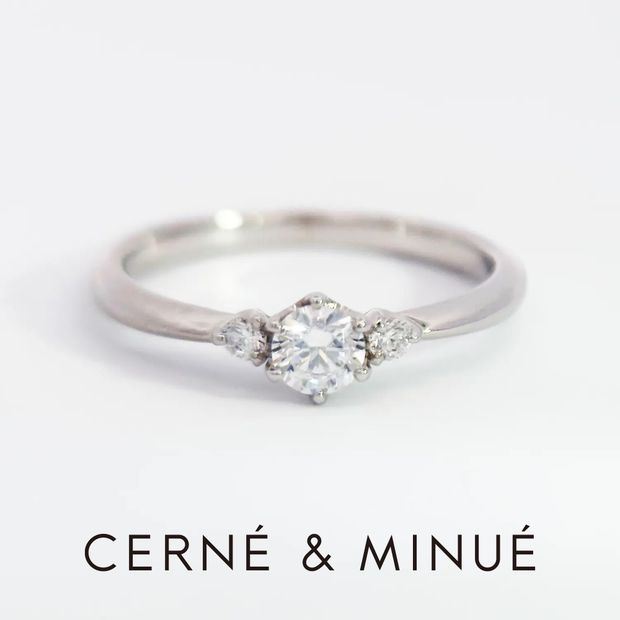 【CERN&Eacute;＆MINU&Eacute; by BIJOUPIKO(セルネとミヌエ バイ ビジュピコ)】手作り婚約指輪（Pt950／鏡面）~ 経験豊富な職人がマンツーマンでサポート ~