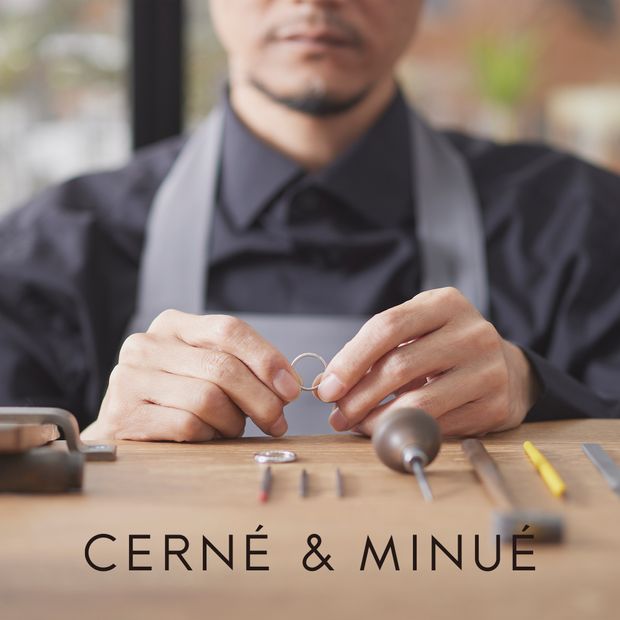 【CERN&Eacute;＆MINU&Eacute; by BIJOUPIKO(セルネとミヌエ バイ ビジュピコ)】手作り結婚指輪（Pt950, K18BRG／鏡面）~ 経験豊富な職人がマンツーマンでサポート ~